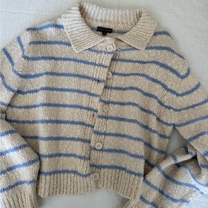 Miou Muse striped knit cardigan
